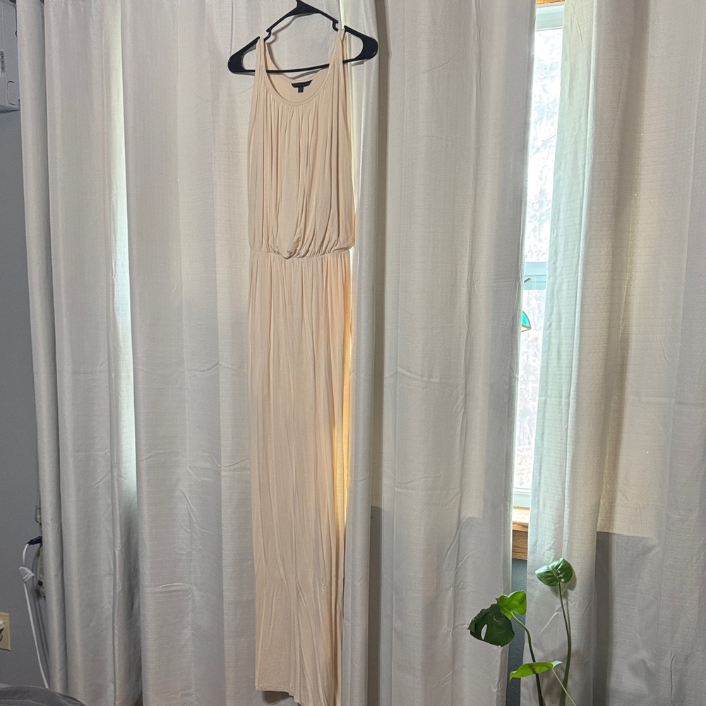 Elegant Cream Maxi Dress